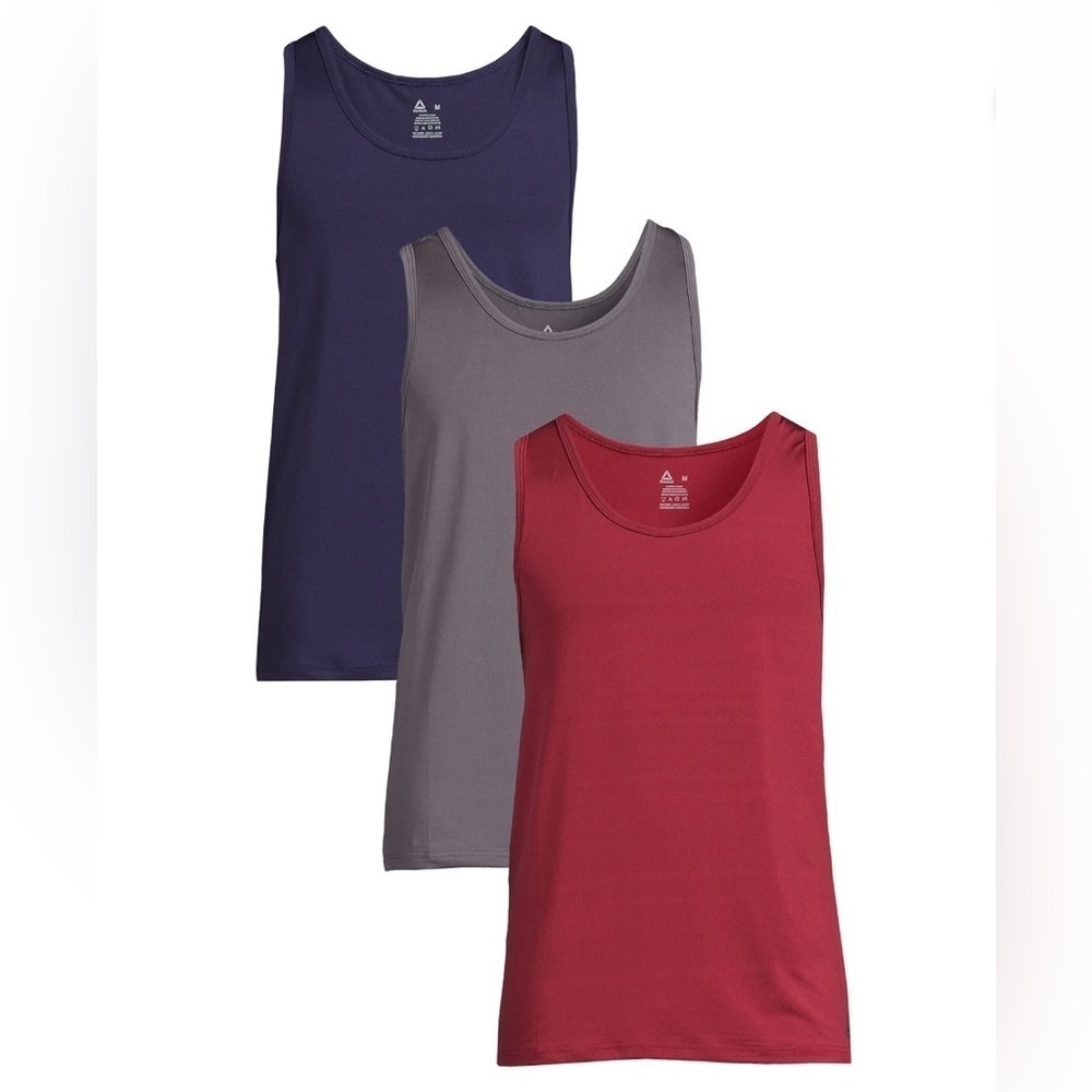 Reebok Men's Performance Tank Tops, 3-Pack